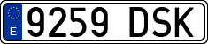 License plates of Spain, Ordinary (2000)
