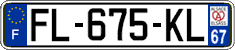 French license plate, SIV (ordinary)