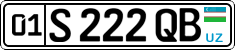 License plate of Uzbekistan, Private owners