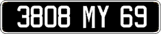 French license plate, FNI