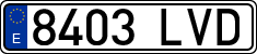 License plates of Spain, Ordinary (2000)