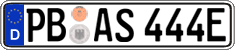 German license plate, Electric vehicles