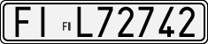 License plate of Italy, Cars (1927 year series)