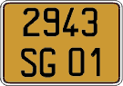 French license plate, FNI