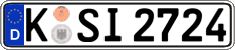 German license plate, Regular plates