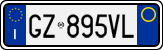 License plate of Italy, Cars (1994 year series)