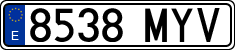License plates of Spain, Ordinary (2000)