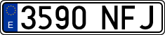 License plates of Spain, Ordinary (2000)