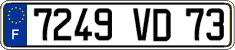 French license plate, FNI