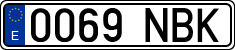 License plates of Spain, Ordinary (2000)