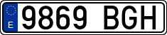 License plates of Spain, Ordinary (2000)