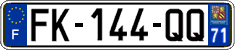 French license plate, SIV (ordinary)