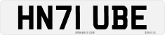 License plate of the United Kingdom, 2001 year system