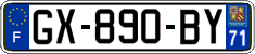 French license plate, SIV (ordinary)