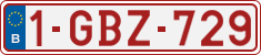 License plate of Belgium, Regular plates (2010)
