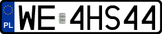 License plates of Poland, Regular car plates