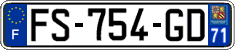 French license plate, SIV (ordinary)