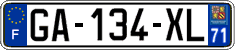 French license plate, SIV (ordinary)
