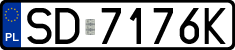 License plates of Poland, Regular car plates