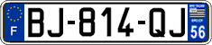 French license plate, SIV (ordinary)