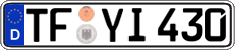 German license plate, Regular plates