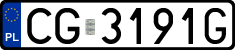 License plates of Poland, Regular car plates