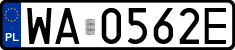 License plates of Poland, Regular car plates