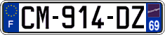 French license plate, SIV (ordinary)