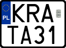 License plates of Poland, Regular car plates