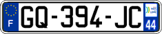 French license plate, SIV (ordinary)