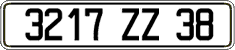 French license plate, FNI