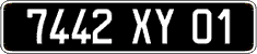 French license plate, FNI