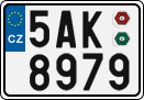 License plate of the Czech Republic, Cars (2001)