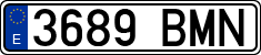 License plates of Spain, Ordinary (2000)