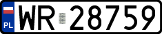License plates of Poland, Regular car plates