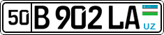 License plate of Uzbekistan, Private owners