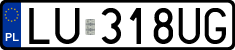 License plates of Poland, Regular car plates