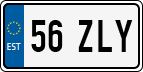License plate of Estonia, Regular car plates (US-size)