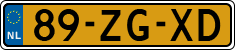 License plate of the Netherlands, Cars