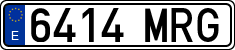 License plates of Spain, Ordinary (2000)