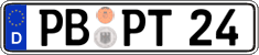 German license plate, Regular plates