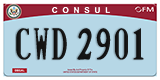 Federal license plates, Diplomatic