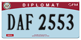 Federal license plates, Diplomatic