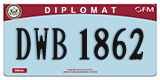 Federal license plates, Diplomatic