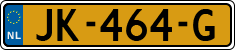 License plate of the Netherlands, Cars