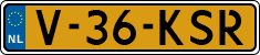 License plate of the Netherlands, Light Commercial Vehicles (1994 system)