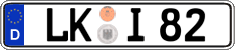German license plate, Regular plates