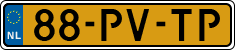 License plate of the Netherlands, Cars
