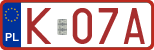 License plates of Poland, Provisional and testing