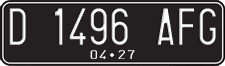 License plate of Indonesia, Regular plates